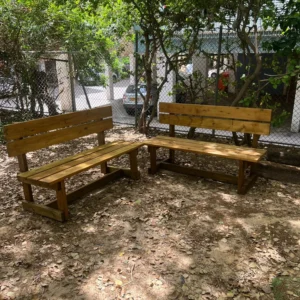 ערכה להרכבת ספסל עץ