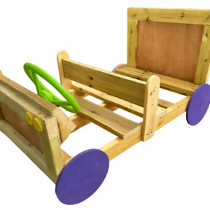 מכונית משחק מעץ מלא מחוטא עמיד לחוץ